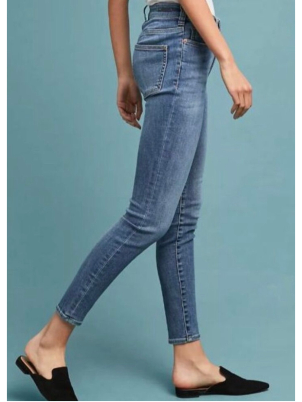 Women's Pilcro and the Letterpress Blue Ankle Jeans